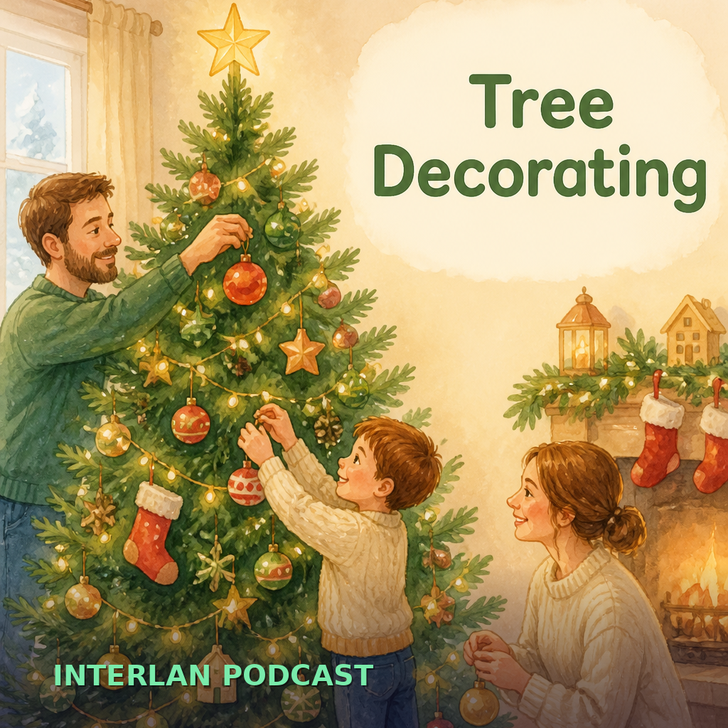 Decorating a Christmas Tree